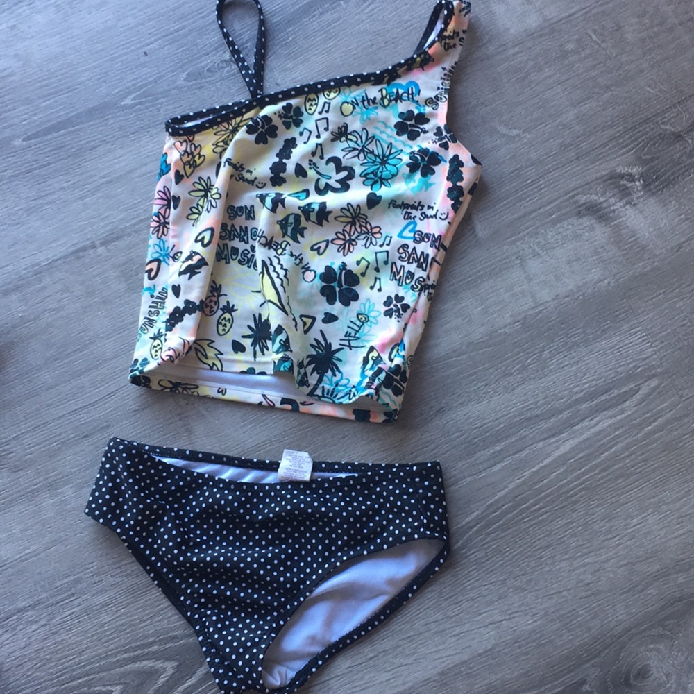 kids two piece shirt swimsuit !!